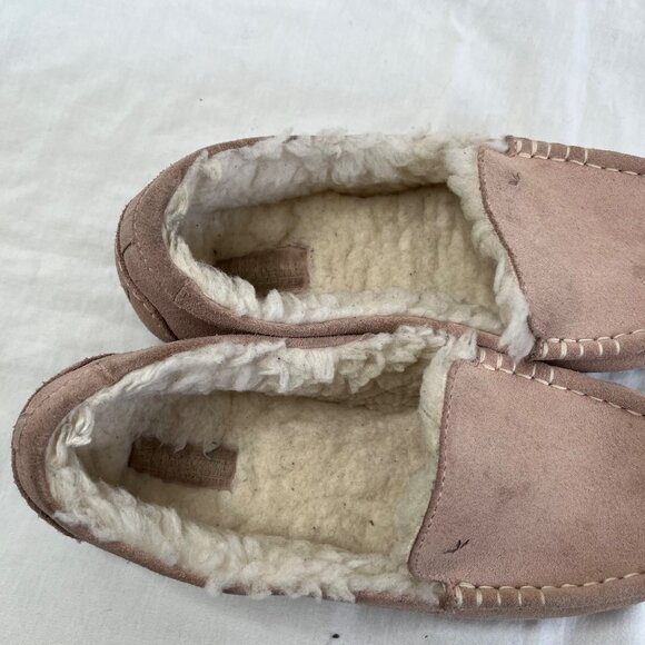 Koolaburra Womens Pink Suede Lezly Moccasin Slippers Size 10 - Picture 8 of 8